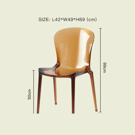 LAZYSPACE Levi Acrylic Milk Tea Highchair from LAZYSPACE