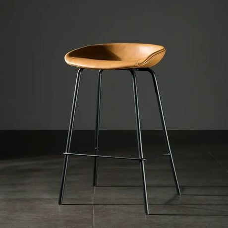 ABOUT WHITE Isadora Minimalist Iron High Bar Stool from ABOUT WHITE