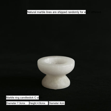 VAVINCI Arishia Luxury Natural Marble Candlestick Ornaments from VAVINCI
