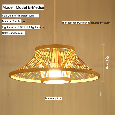 BOJI Hoshiko Elegant Bamboo Light Living Room Lamp from BOJI