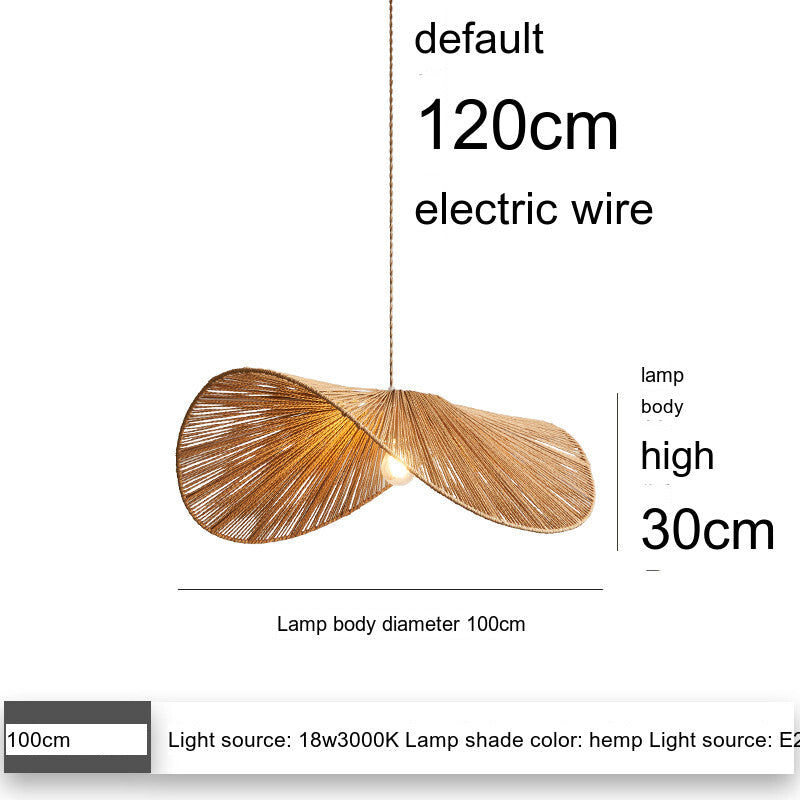 ZHONGSHAN Japanese Woven Rope Chandelier from HOBBYTREE