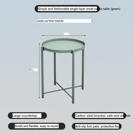 A&D Lysander Minimalist Wrought Iron Coffee Table from A&D