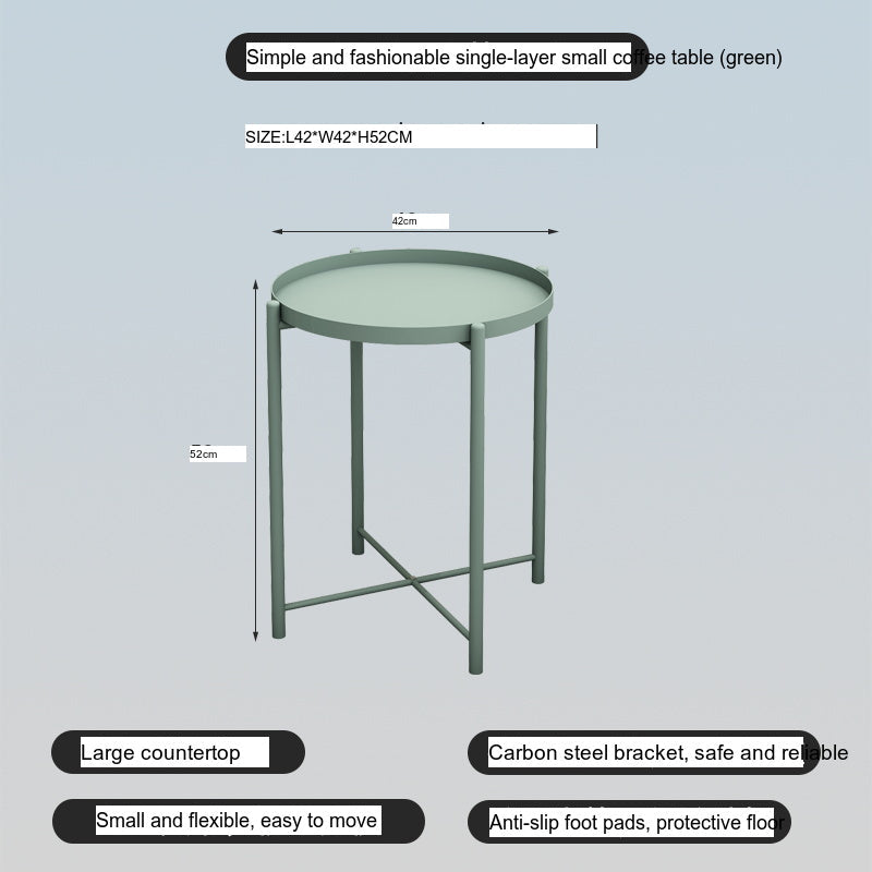 A&D Lysander Minimalist Wrought Iron Coffee Table from A&D