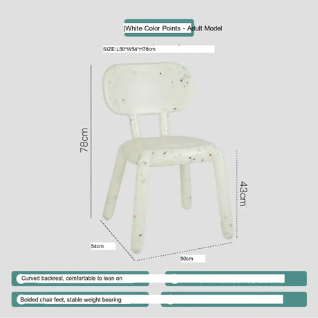 ABOUT WHITE Hanae Stylish Red Plastic Dining Chair from ABOUT WHITE