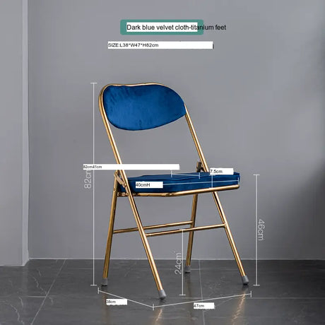 ABOUT WHITE Yasmin Sleek Modern Folding Chair from ABOUT WHITE