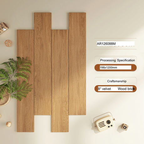LOFTWELL Isolde Luxe Soft Velvet Wood Grain Tiles from LOFTWELL