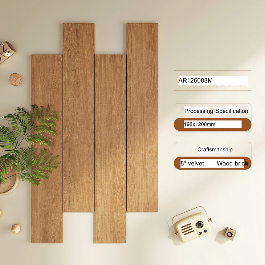 LOFTWELL Isolde Luxe Soft Velvet Wood Grain Tiles from LOFTWELL