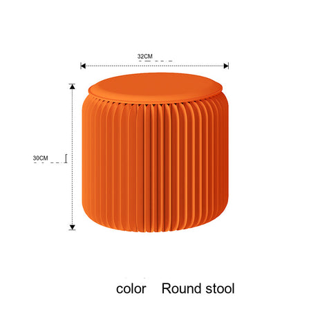 SHIBA Tameshigawa Chic Minimal Folding Round Stool from SHIBA