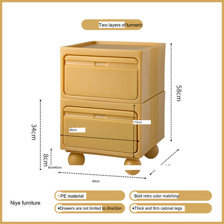 NIYE Calypso Minimalist Nordic Bedroom Storage Side Cabinet from NIYE