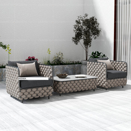 DIME GARDEN Fuenteluna Traditional Waterproof Rattan Chair Set from DIME GARDEN