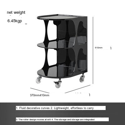 NIYE Tamsin Modern Acrylic Universal Coffee Table Cart from NIYE