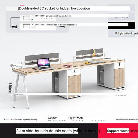 MUTINI Cortland Simple Modern Office Screen Desk Set from MUTINI