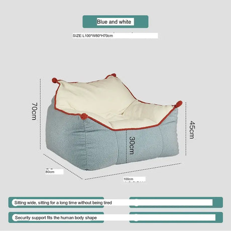 ABOUT WHITE Calypso Cozy Modern Beanbag Lounge Chair from ABOUT WHITE