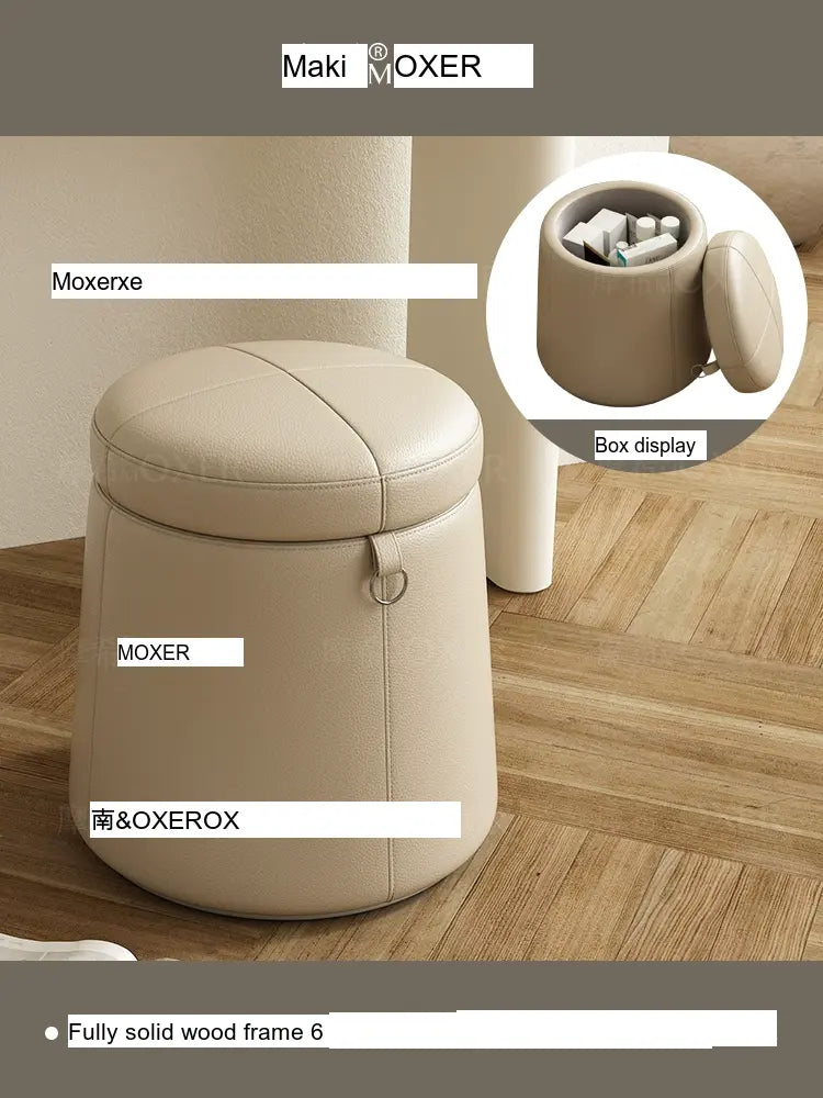 MOXER Lucinda Elegant Light Luxury Makeup Stool from MOXER