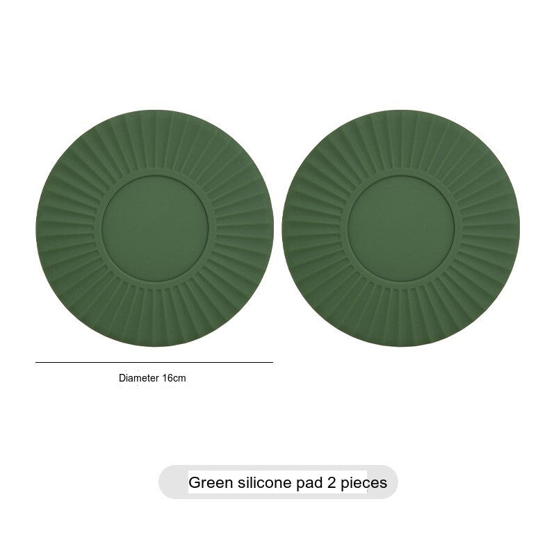 SUCO Isadora Elegant Round Silicone Gel Dinner Plate Table Mat Antiscald from SUCO