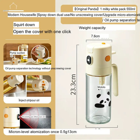 MH Amaya Versatile Airtight Seasoning Glass Injector Bottle from MH
