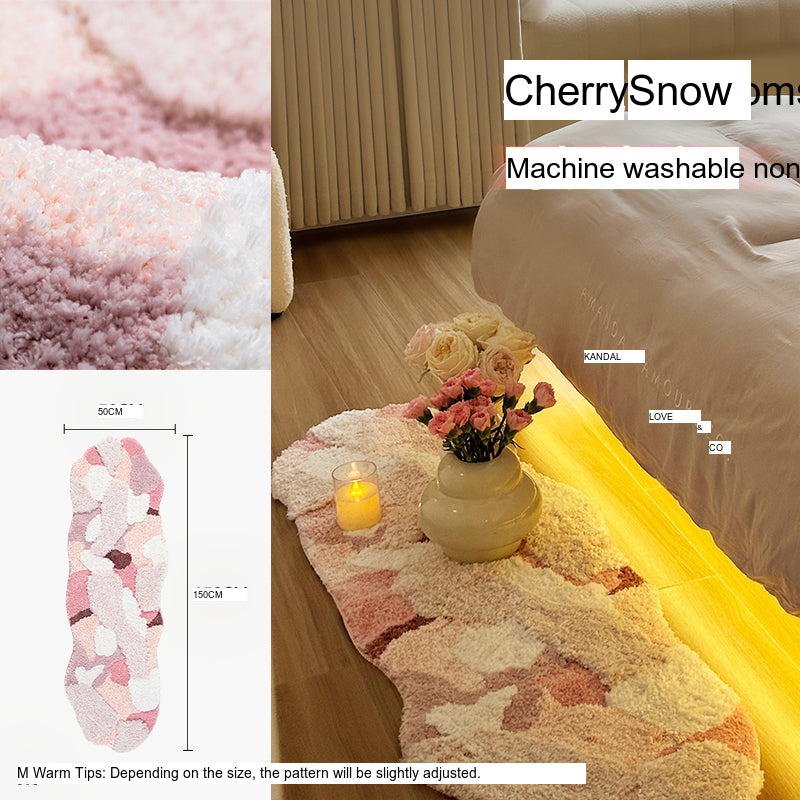 KENZAKI Sakura Snow Washable Rug from KENZAKI