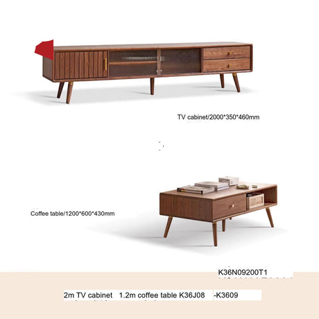 GENJI Akihiko Elegant Solid Wood TV Cabinet from GENJI