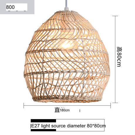 BOJI Haruko Vintage Woven Ceiling Lamp Retro Light Fixture from BOJI