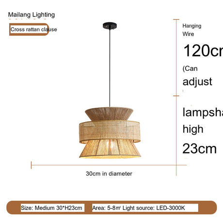 MAILANG Kenji Elegant Hemp Rope Chandelier from MAILANG