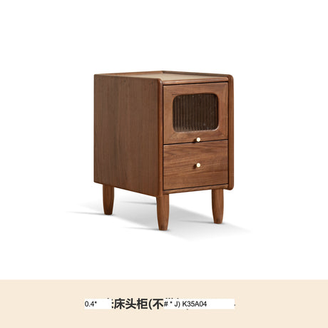GENJI Isolde Minimalist Black Walnut Nightstand from GENJI