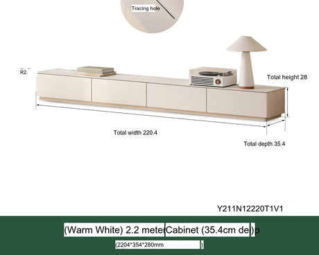 GENJI Aranella Creamy Solid Wood Floor Cabinet. from GENJI
