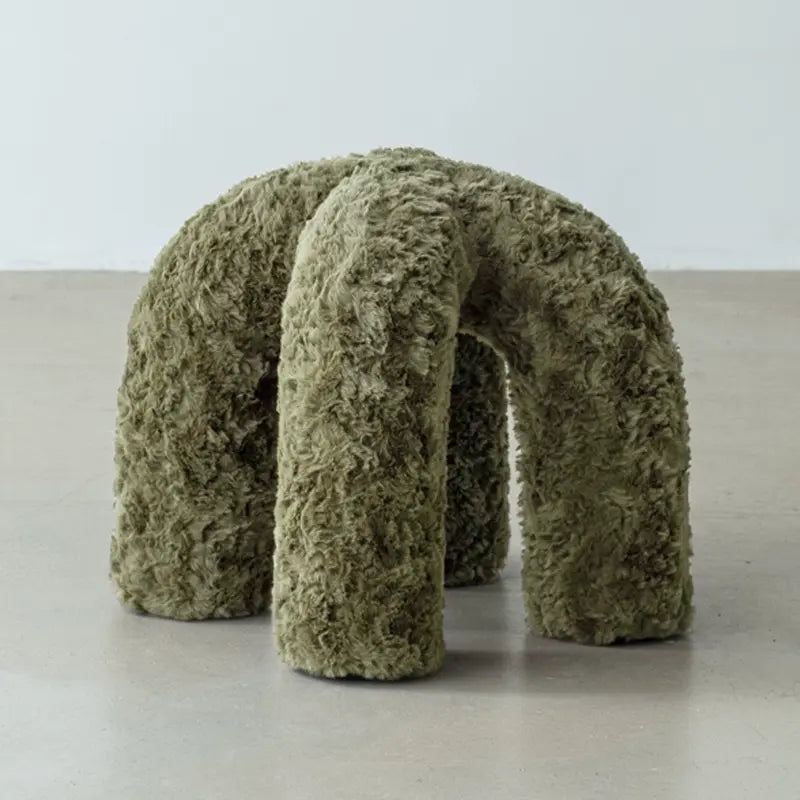 SOOGOOD PIERROT Cozy Plush Round Stool from SOOGOOD