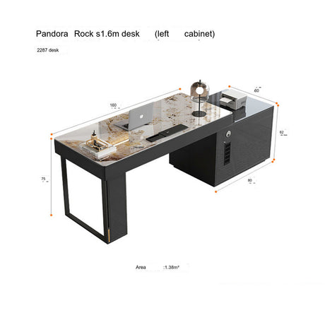 QUANMU Rhiannon Luxurious High-Level Sensory Corner Desk from QUANMU