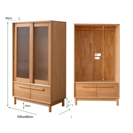 BAIYA SHUNAN Kazuki Elegant Wooden Wardrobe Furniture from BAIYA SHUNAN