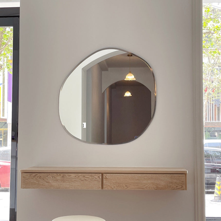 ROOMHOME Zyra Irregular Design Round Bathroom Mirror from ROOMHOME