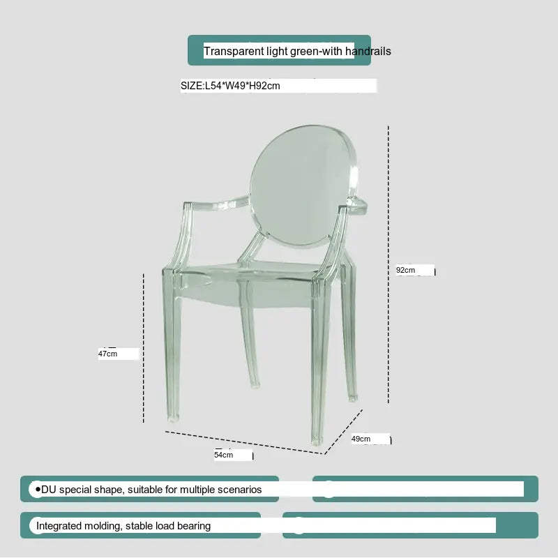 ABOUT WHITE Ambrosia Chic Translucent Dining Chair from ABOUT WHITE