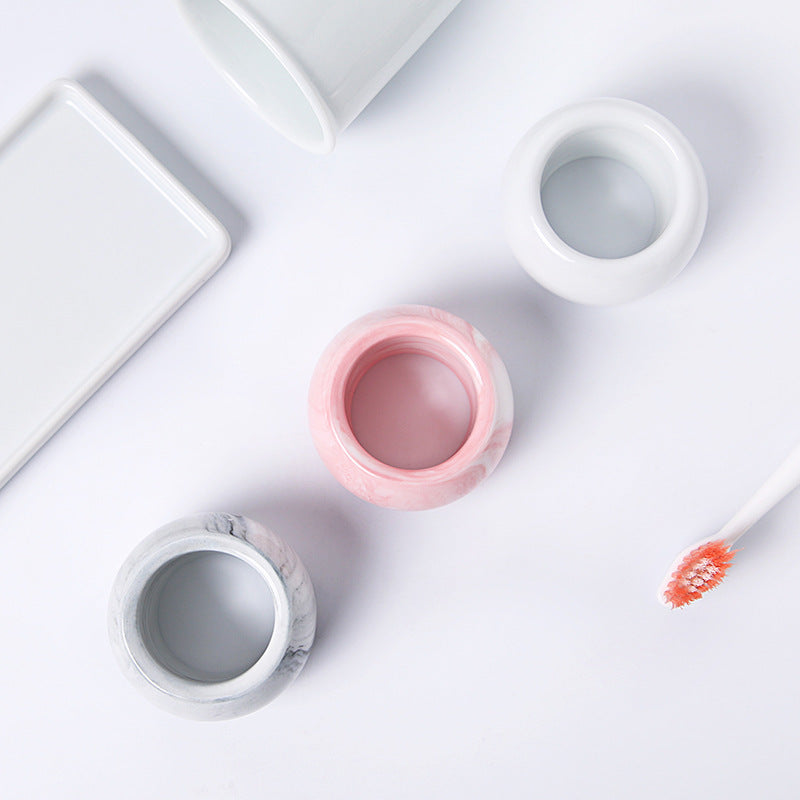 TIANRUN Katsumi Elegant Ceramic Toothbrush Storage System from TIANRUN