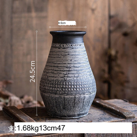JUHAN Isolde Rustic Floral Arrangement Pottery Vase from JUHAN