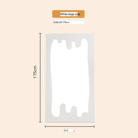 ROOMHOME Emilia Irregular-Shaped Solid Wood Full-Length Floor Mirror from ROOMHOME