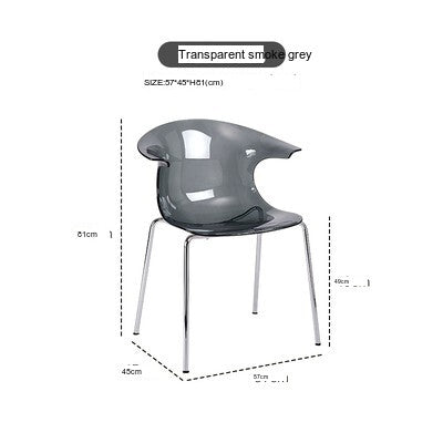 NIYE Petronella Elegant Creamy Acrylic Dining Chair from NIYE