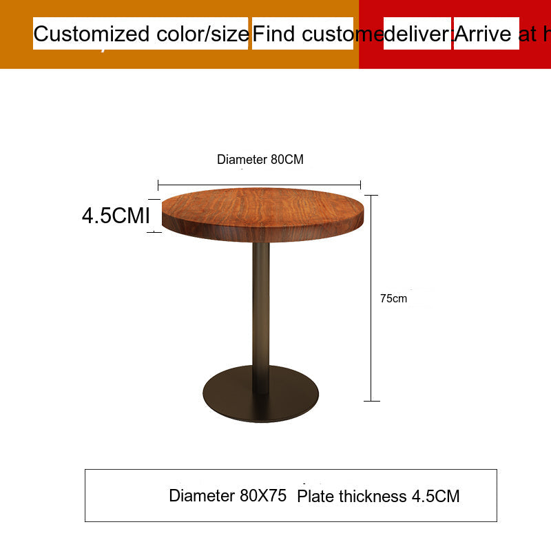 WEIMEI Santiago Sturdy Round Dining Table Set for Café from WEIMEI