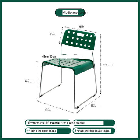 NIYE Seraphina Modern Stacking Plastic Dining Chair from NIYE