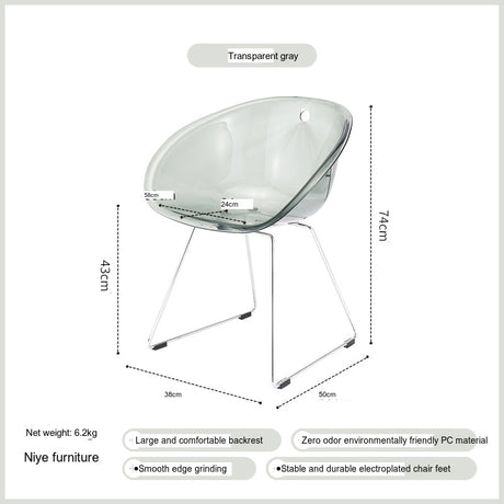 NIYE Elowen Modern Chic Acrylic High Chair from NIYE