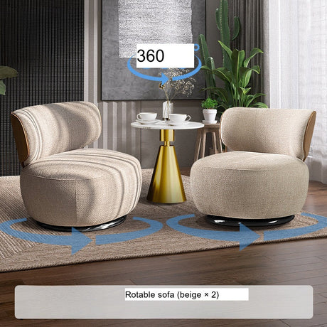FANMINGDI Lichtenstein Chic Lightweight Sofa Chair Set from FANMINGDI