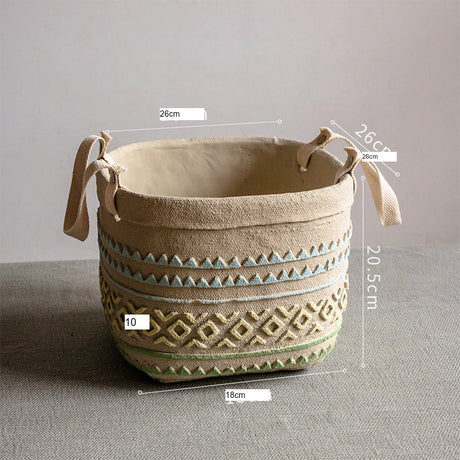 JUHAN Aisling Retro Geometric Pattern Flower Pot from JUHAN