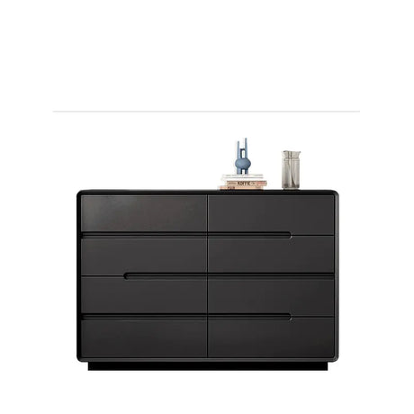 LINYUE Gideon Italian Black Minimalist Multi-Drawer Cabinet from LINYUE