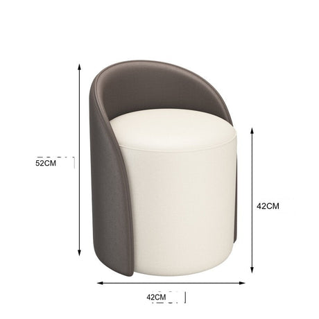FANMINGDI Isidora Chic Backrest Makeup Stool from FANMINGDI