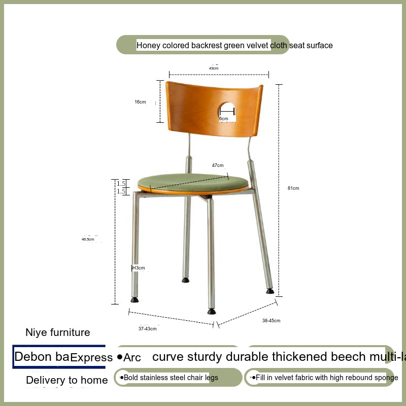 NIYE Isadora Vintage Solid Wood Balcony Chair from NIYE