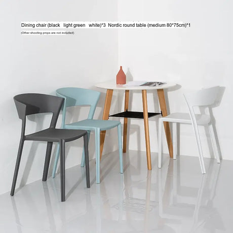 ABOUT WHITE Beatrix Nordic-Style Stackable Leisure Chair from ABOUT WHITE