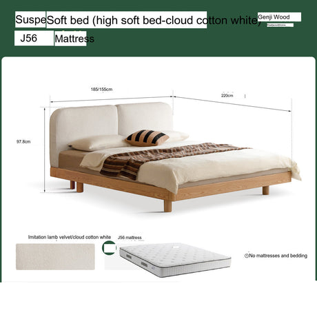 GENJI Akihiro Elegant Solid Wood Bed from GENJI