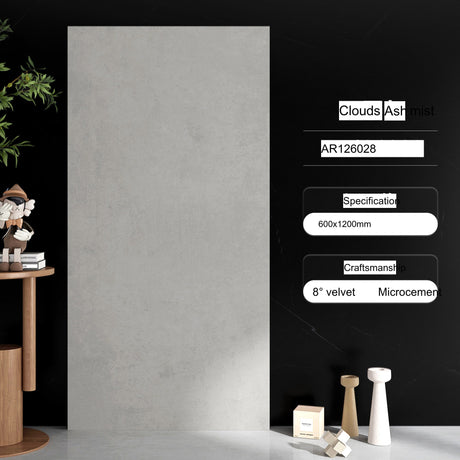 LOFTWELL Santiago Luxurious Soft-Light Velvet Microcement Tile from LOFTWELL