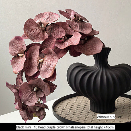 LIVETAI Isadora Elegant Black Ceramic Vase Decor from LIVETAI