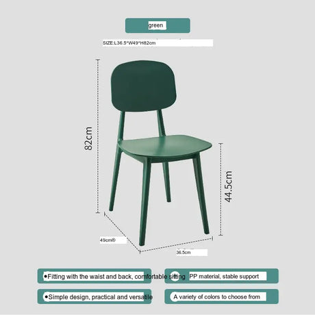 ABOUT WHITE Eldoria Scandinavian Plastic High Chair for Leisure from ABOUT WHITE