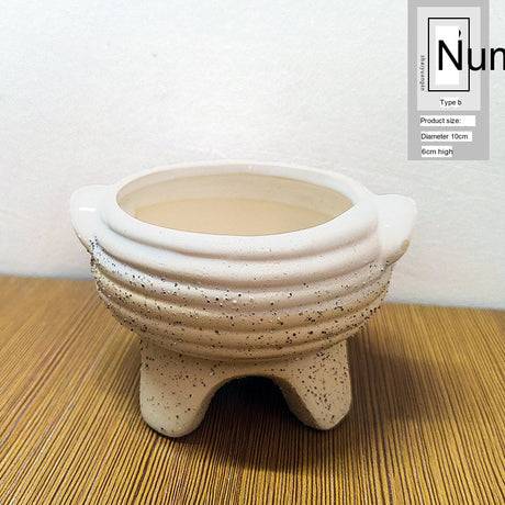 PAULOWNIA Yuna Unique Stone-Look Small Flowerpot from PAULOWNIA