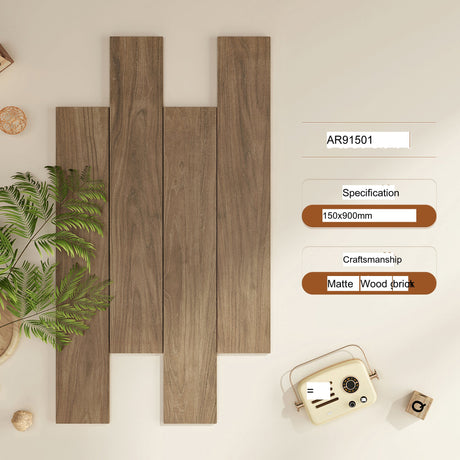 LOFTWELL Santiago Elegant Porcelain Wood Finish Tile from LOFTWELL